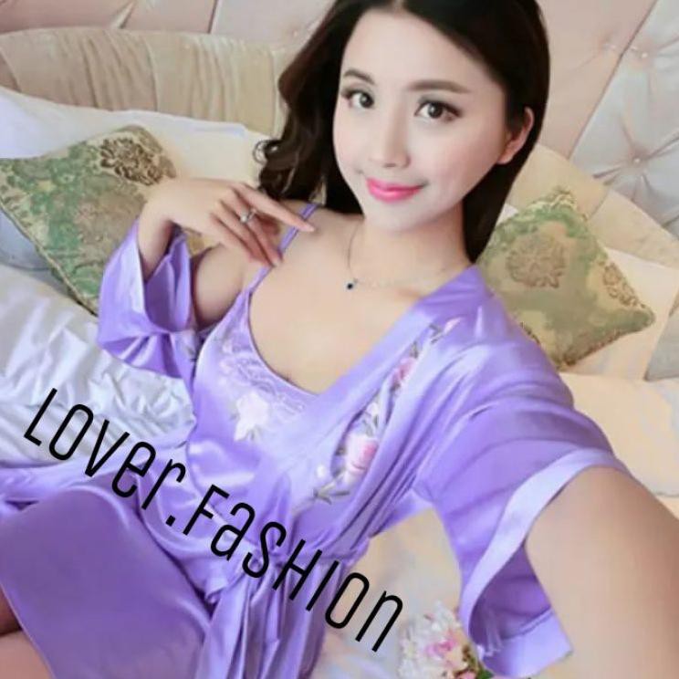 Đồ Ngủ Kimono Thêu Họa Tiết 2-1 Thời Trang Cho Cặp Đôi | BigBuy360 - bigbuy360.vn