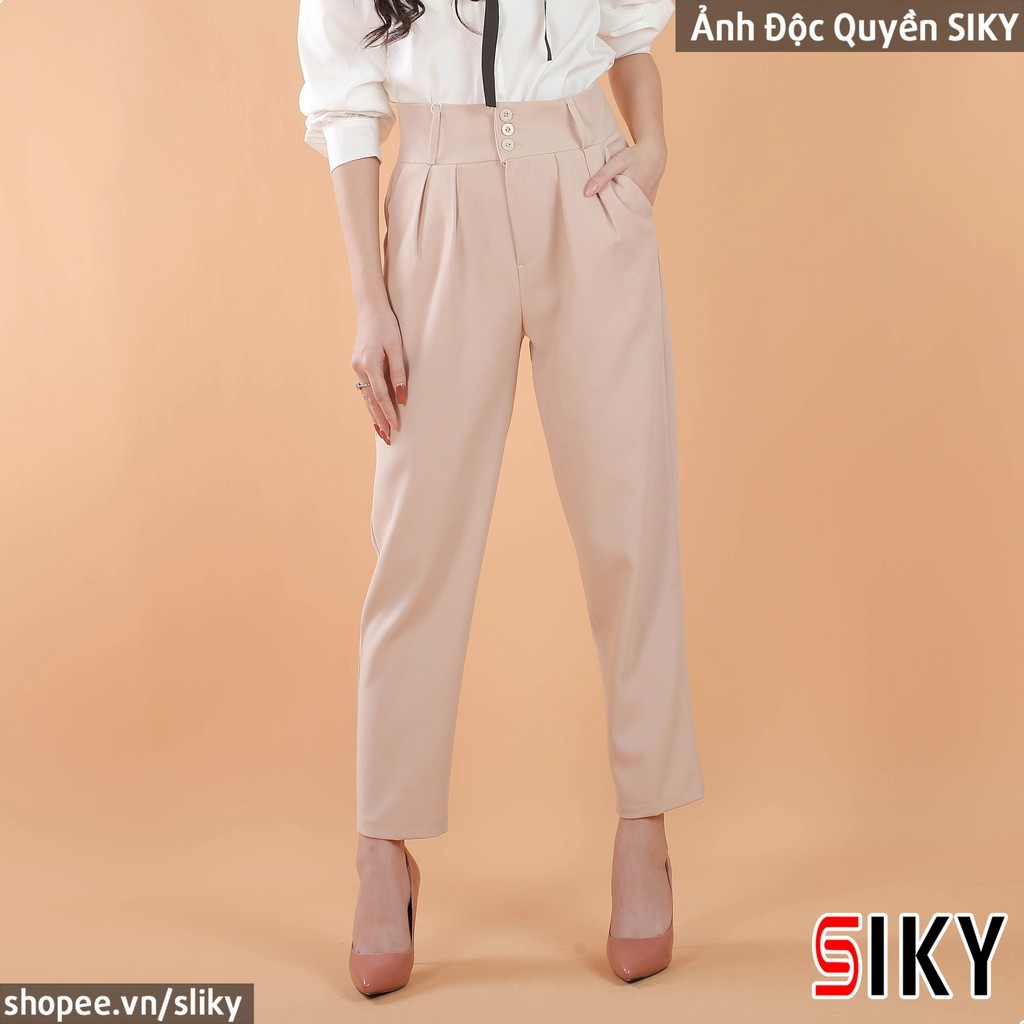 [ Mã FAMAYWA giảm 10K đơn 50K] Quần baggy nữ công sở cạp cao 3 khuy - OTUTA | BigBuy360 - bigbuy360.vn