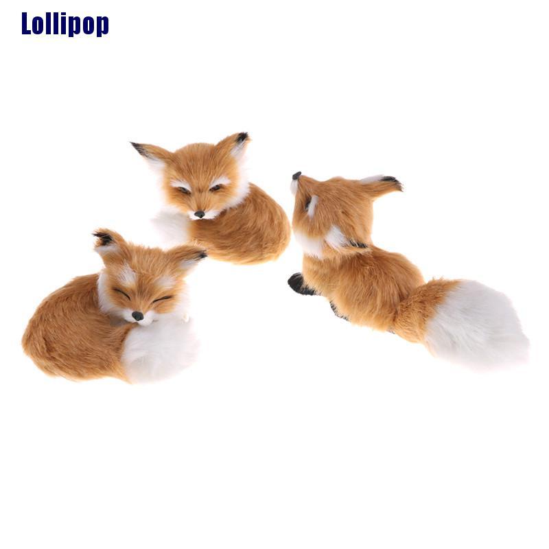 Mô hình cáo làm từ polyethylene giả trang trí nội thất
