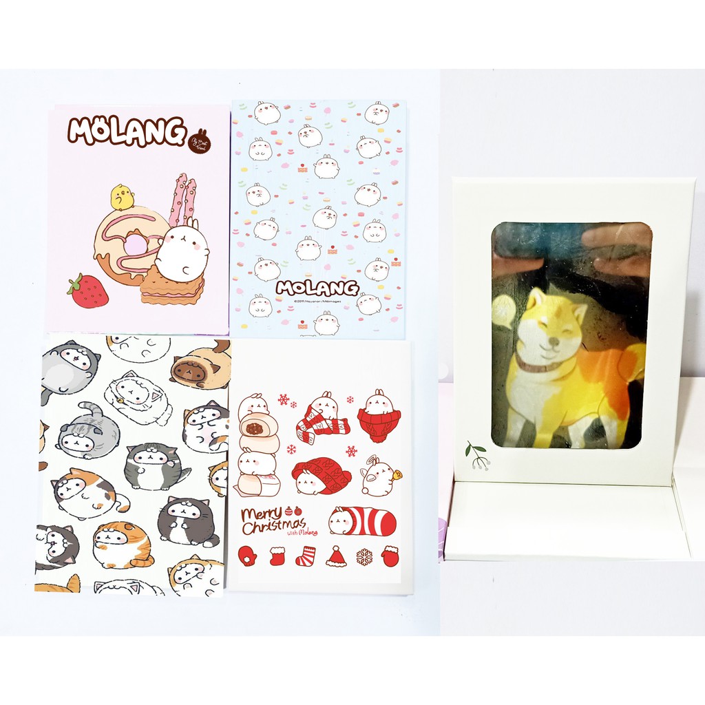Gương gập mini molang GGN5 gương dễ thương size nhỏ gương giấy hoạt hình cute dễ thương