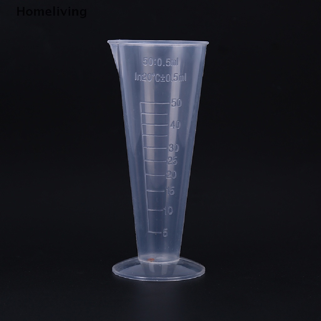 Set 2 Cốc Đo Lường Hình Nón Bằng Nhựa Trong Suốt Có Thể Tái Sử Dụng