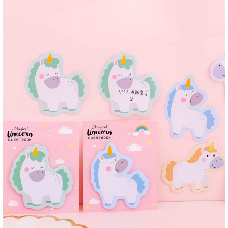 Giấy note kỳ lân Unicorn  Clovershop68