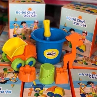 Bộ đồ chơi xúc cát cho bé quà Abbott Grow, xúc cát đồ chơi