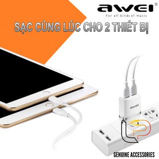 Cốc Sạc Nhanh 2 cổng USB Awei C920
