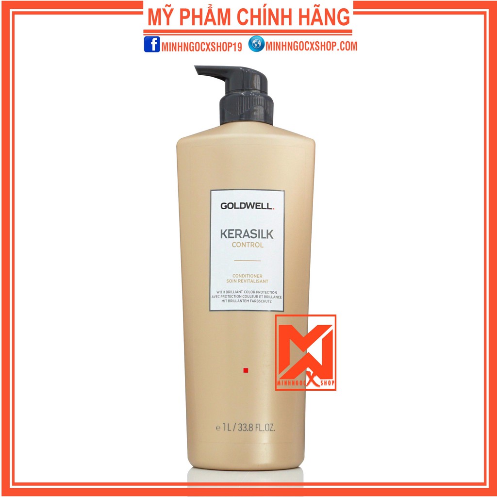 Dầu xả suôn mượt GOLDWELL KERASILK CONTROL 1000ml chính hãng