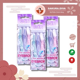 Set 3 dao cạo lông mày nhật bản sakura