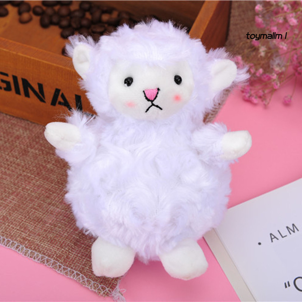 toymall Hanging Plush Lamb Design Stuffed Doll Toy Bag Pendant Keychain Key Holder Decor