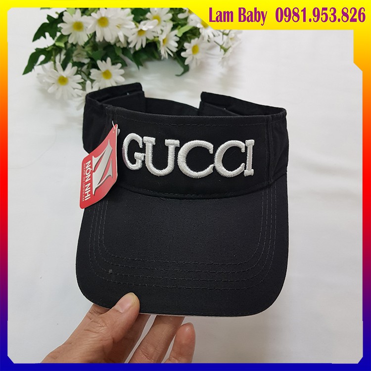 Mũ Lưỡi Trai Nửa Đầu Chống Nắng Phong Cách Hàn Quốc - Họa Tiết GU - Thời Trang Xuân Hè Mới Cho Nữ