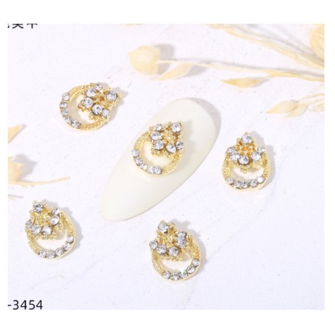 Các mã charm nơ tròn trang trí nail