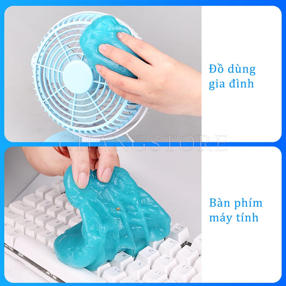 Gel Làm Sạch Bụi Bàn Phím, Ô Tô , Cao Su Mềm Vệ Sinh Dễ Dàng Mọi Ngóc Ngách, Đơn Giản, Hiệu Quả.