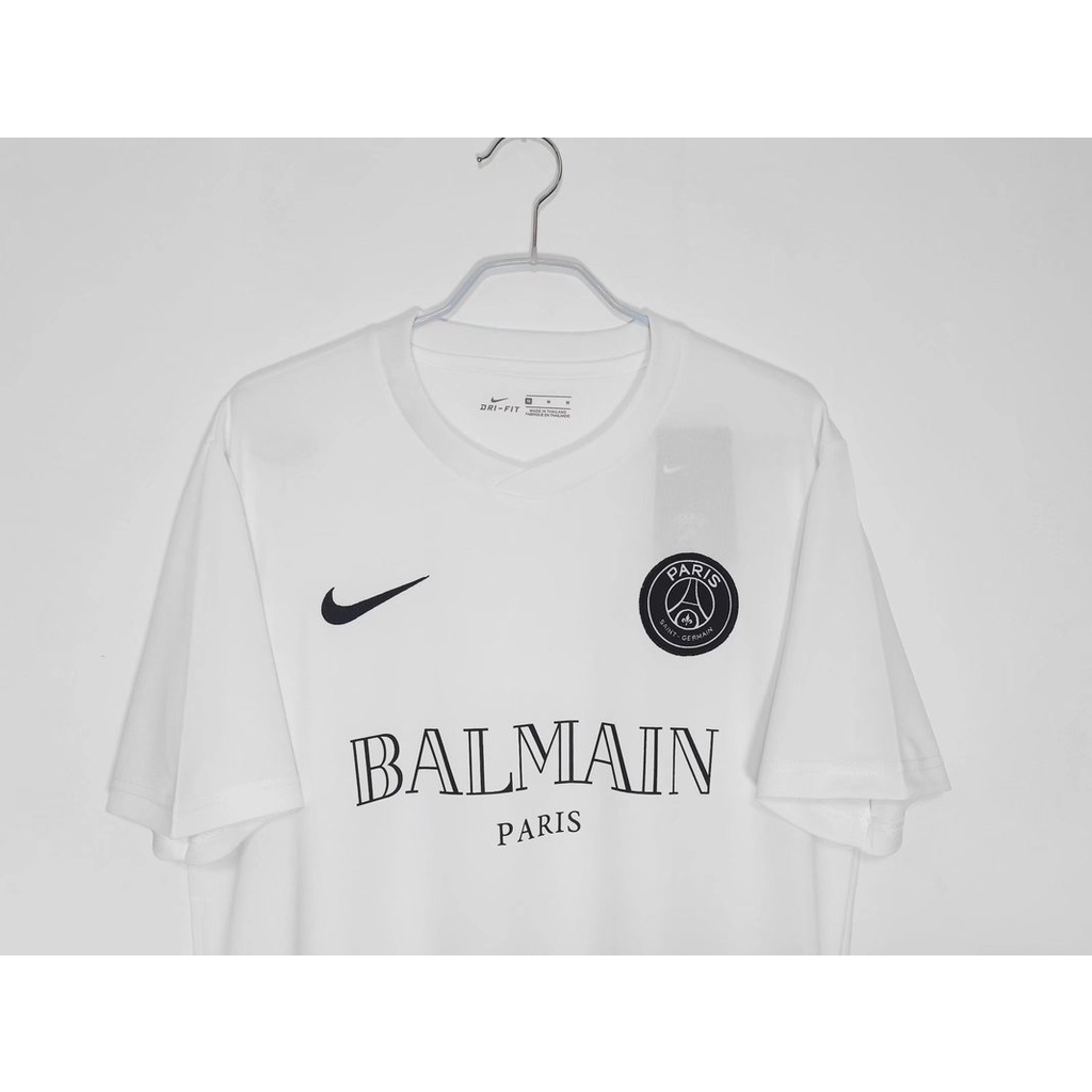 Áo Đồng Phục Bóng Đá Tay Ngắn Màu Trắng Đen Size S-XXL Thời Trang 2020 Cao Cấp