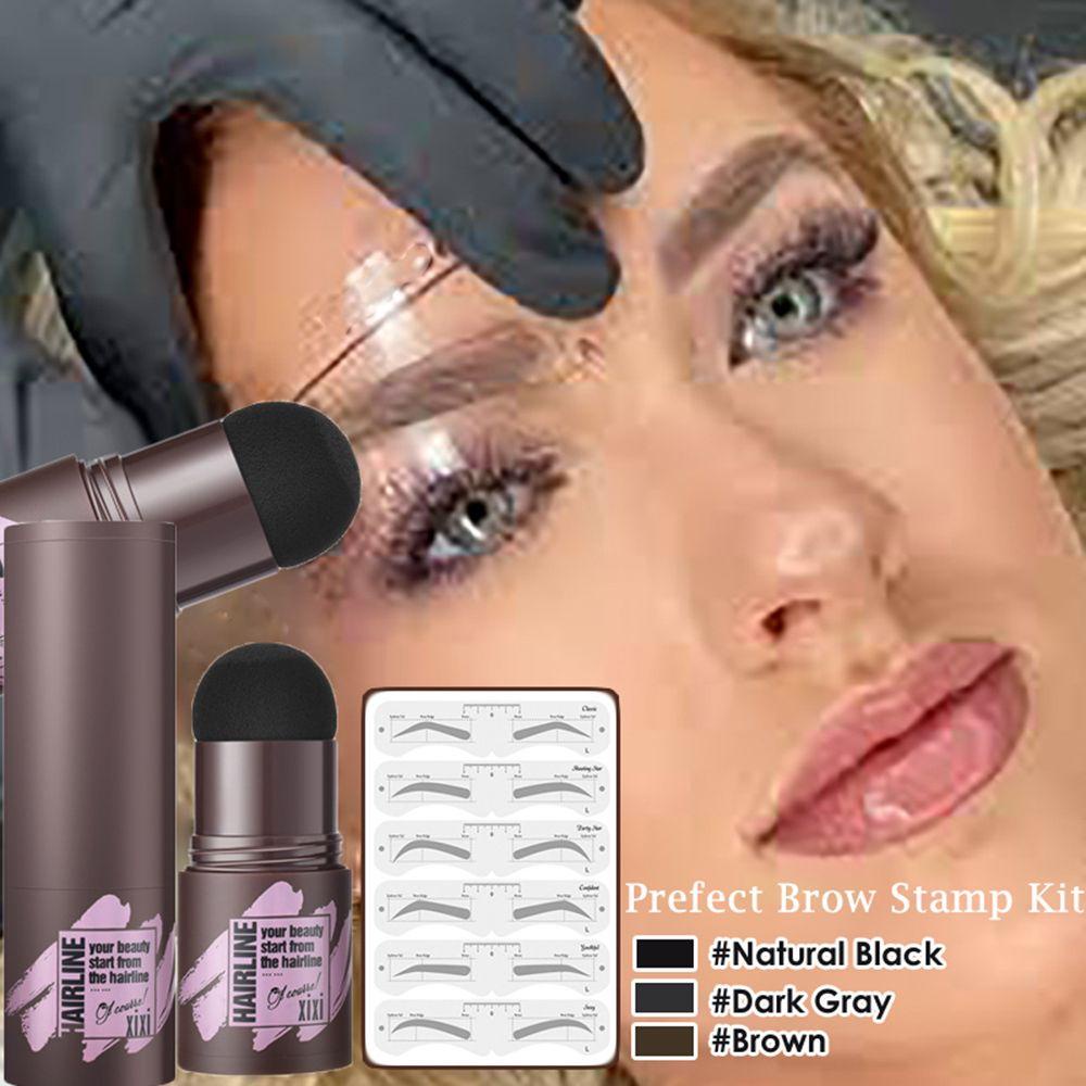 Dụng Cụ Tạo Hình Trang Điểm Lông Mày Tiện Dụng ​ Bút Kẻ Lông Mày Dạng Đóng Dấu Chống Nước Tiện Dụng