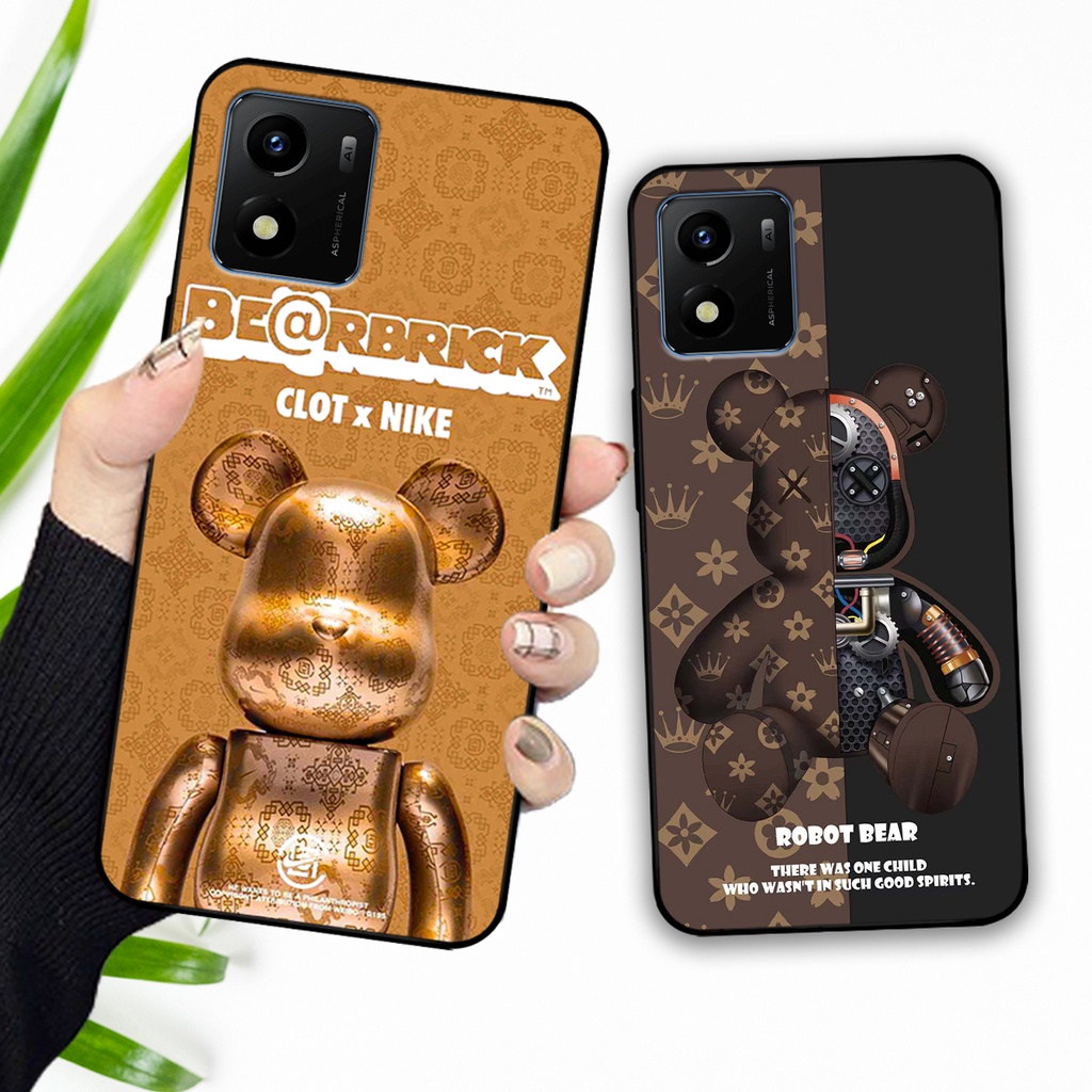 Ốp lưng Vivo Y01 in hình bearbrick thời trang cao cấp sang trọng. ốp chống sốc bền đẹp