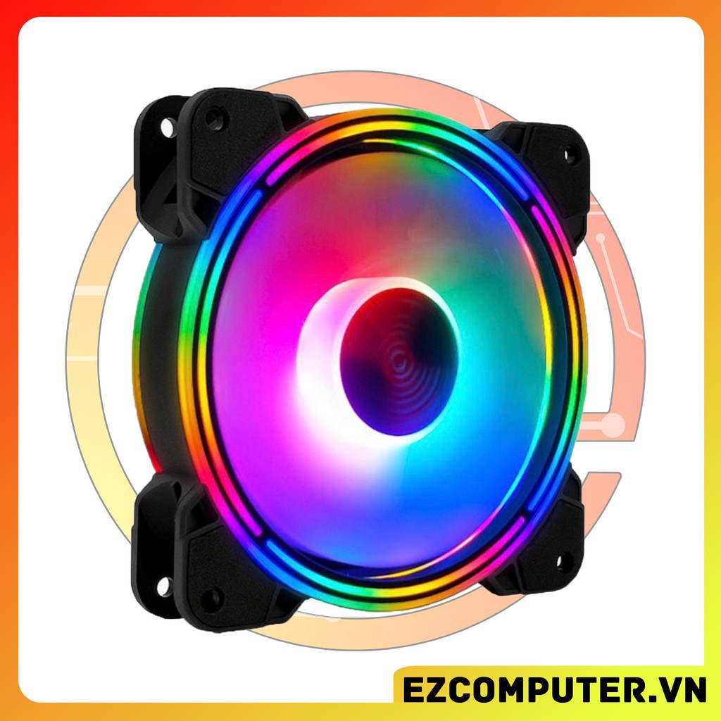 Fan Led Coolmoon M1.1 Dual Ring RGB - Không Cần Hub 95