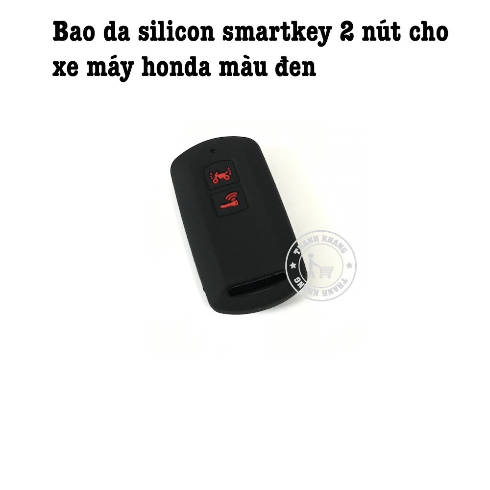 Bao da silicon smartkey 2 nút cho xe máy honda màu đen thanh khang 006001467