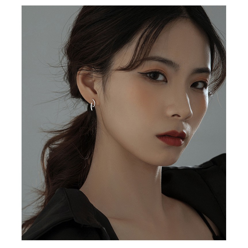 Bông tai bạc thiết kế đơn giản dành cho nữ ANTA Jewelry - ATJ7078