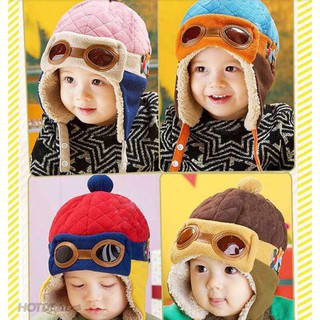 Mũ phi công máy bay bé trai