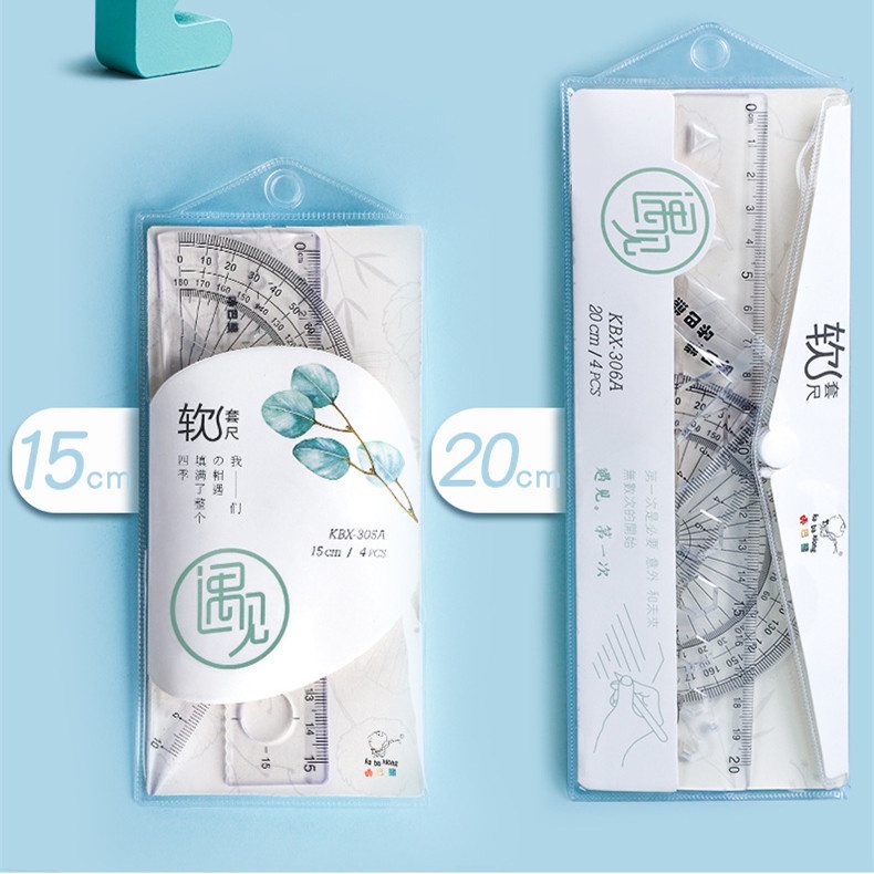 Thước Mềm Đa Chức Năng Hình Gợn Sóng Cho Học Sinh