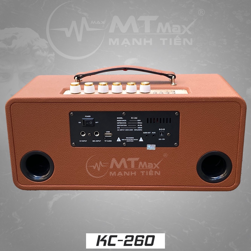 Loa Karaoke Di Động KCBOX KC260 âm thanh sống động thiết kế độc đáo, Tặng kèm micro kèm theo loa