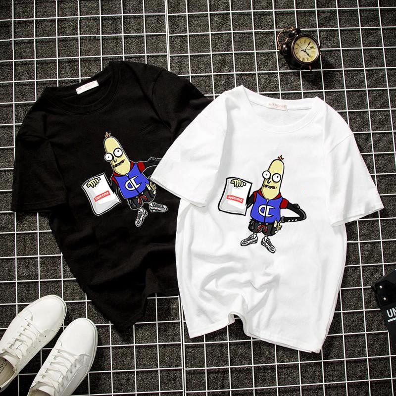 Áo thun unisex nhân vật họa tiết cá tính form rộng vải dày mịn 2019T1260