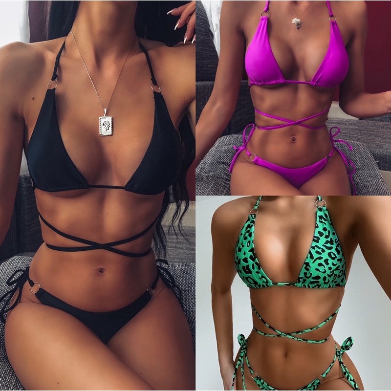 BIKINI TAM GIÁC DÂY QUẤN EO SEXY CÁ TÍNH ÂU MỸ BRAZILIAN BIKINI THONGS