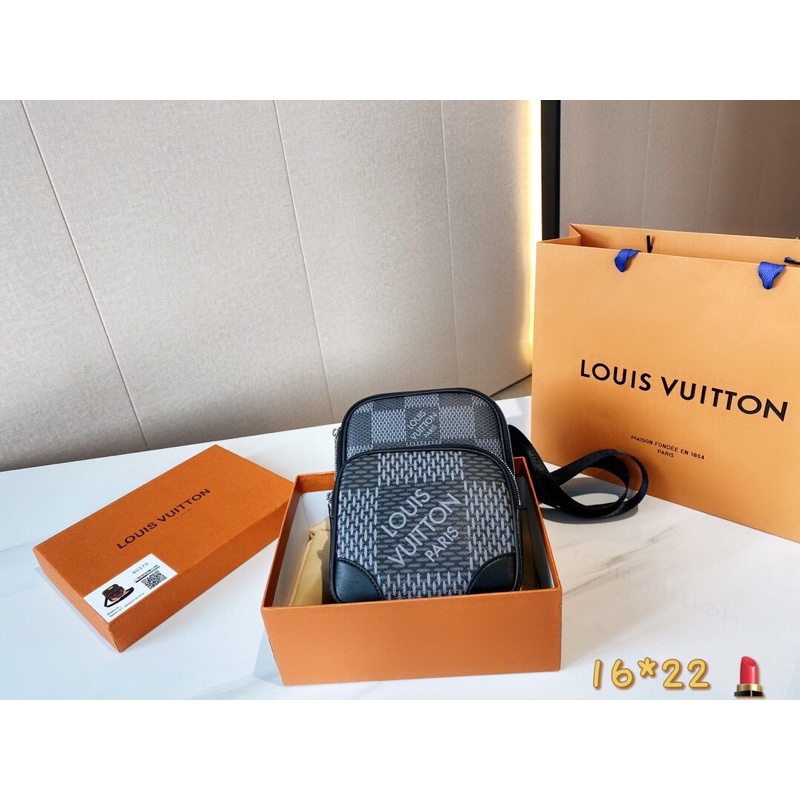 Túi đeo chéo LV Nigo nano Louis-Vuitton Monogram da bê cao cấp Au nhập khẩu new fullbox