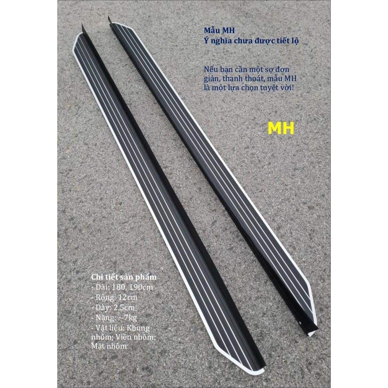 Bậc lên xuống, bệ dẫm chân cho xe Huyndai, Toyota, Suzuki, Kia, Mitsubishi, Mazda, Honda, Ford, Audi, Vinfast...