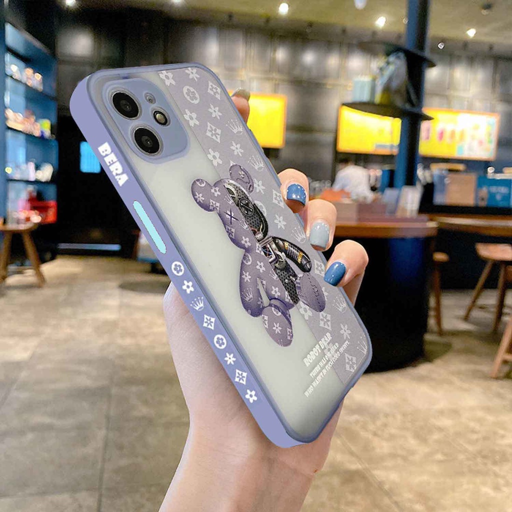 Ốp điện thoại silicon họa tiết gấu cá tính cho iPhone 11 12 Pro Max XR XsMax 6 6s Plus 7 8 Plus SE 2020