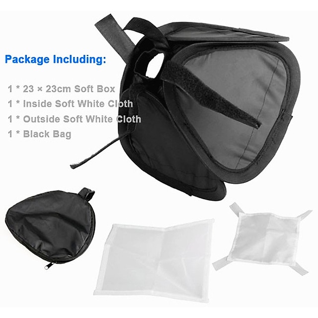 Softbox For Speedlite (23 x 23 cm) - Hàng Nhập Khẩu