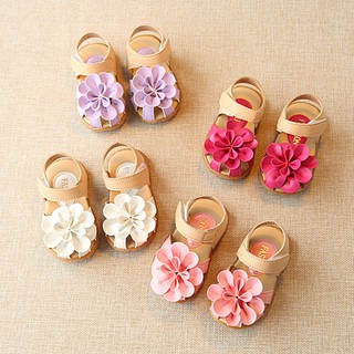 Sandal tập đi cao cấp đế mềm dẻo cho bé gái