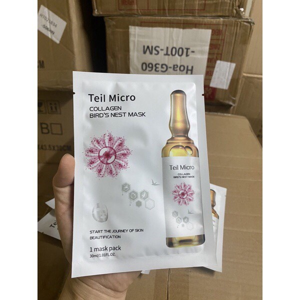 Hộp 8 Mặt Nạ Collagen Yến Teil Micro