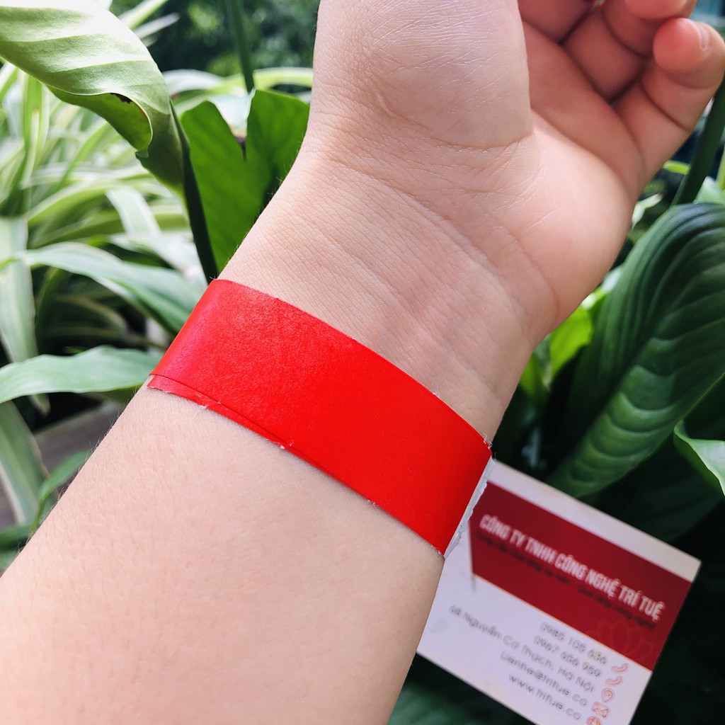 Đặt combo 1000 chiếc vòng tay giấy nhiều màu có sẵn - Bán lẻ vòng tay màu đỏ có sẵn