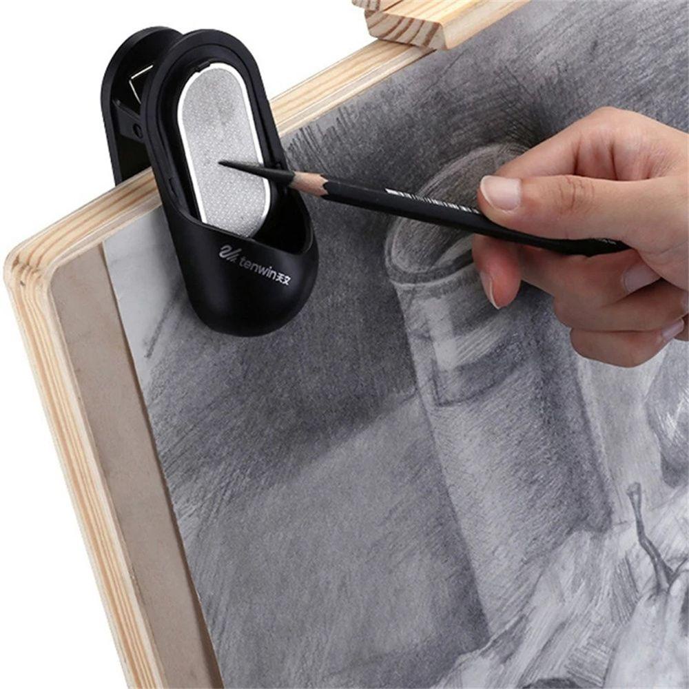 Dụng Cụ Đánh Bóng Bút Chì Than Chì Kèm Kẹp Lò Xo Tiện Dụng Cho Trường Học