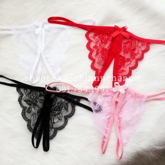 Quần Lót Lọt Khe Ren Hoa Sexy Quyến Rũ Gợi Cảm Mềm Co Giãn Tăng Cảm Giác Hưng Phấn Thúc Dục Tình Yêu Giường Phòng Ngủ