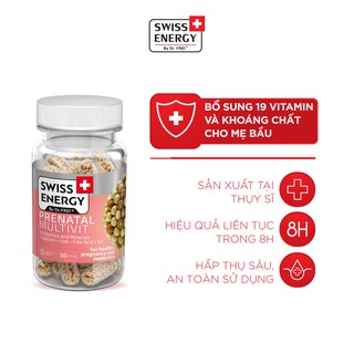 Viên Nang Bổ Sung Vitamin Cho Phụ Nữ Mang Thai Và Cho Con Bú – Swiss Energy Prenatal Multivit (30 Viên)