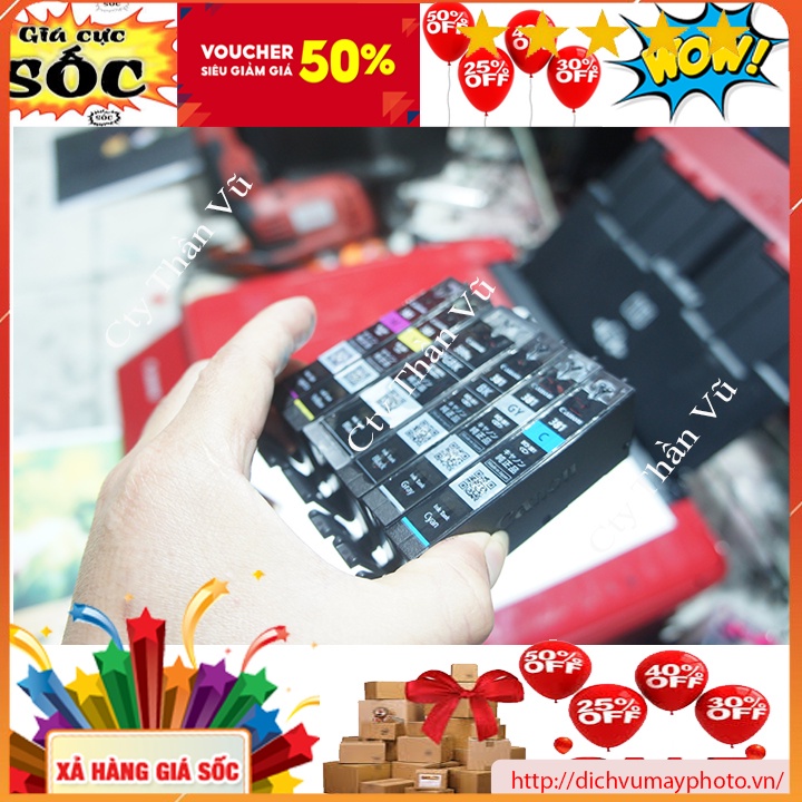 Bộ thỏi mực hãng mã 380 381 cho Canon TS và Canon MG 6230 6130 hàng chuẩn bền đẹp chất lượng Kholinhkienmayin