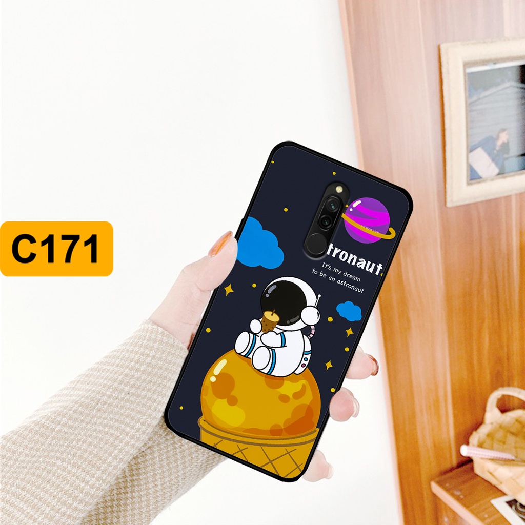 Ốp Xiaomi Redmi 8 in hình astronaut, phi hành gia vũ trụ hottrend, độc đáo, cá tính.