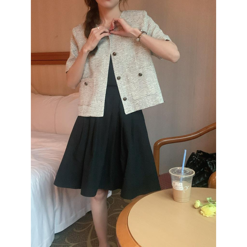 Áo Khoác Vải Tuýt Dáng Ngắn Thời Trang 62798
