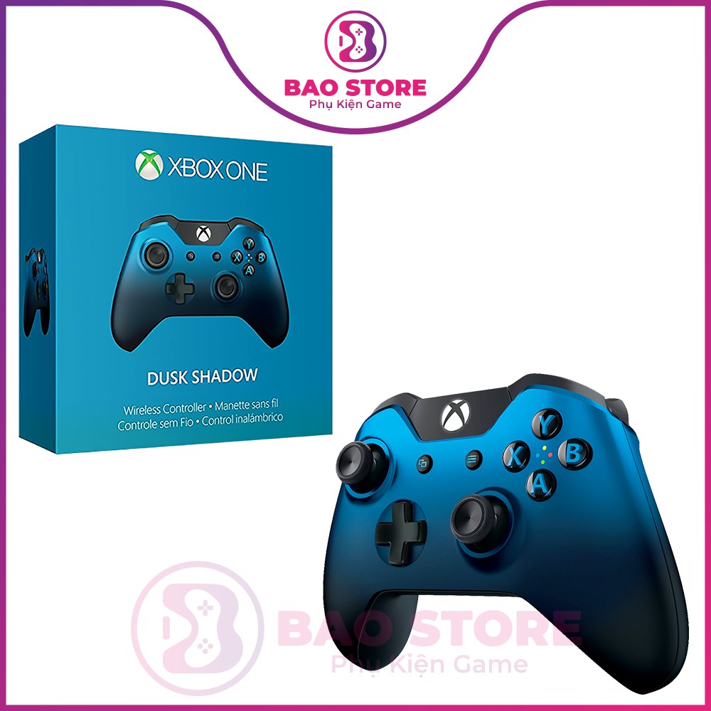 Tay cầm XBOX ONE S Chính Hãng Màu OCEAN SHADOW nguyên seal, không dây,tích hợp Jack 3.5mm