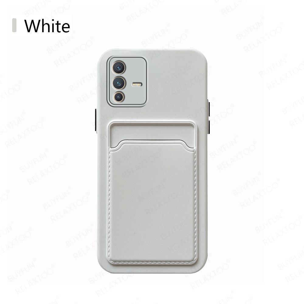 Card Bag Candy Color Phone Case For vivo V23 5G 6.44inch Soft TPU Shockproof Cover Coque For vivo vovi v 23 23v vavo v23 V2130