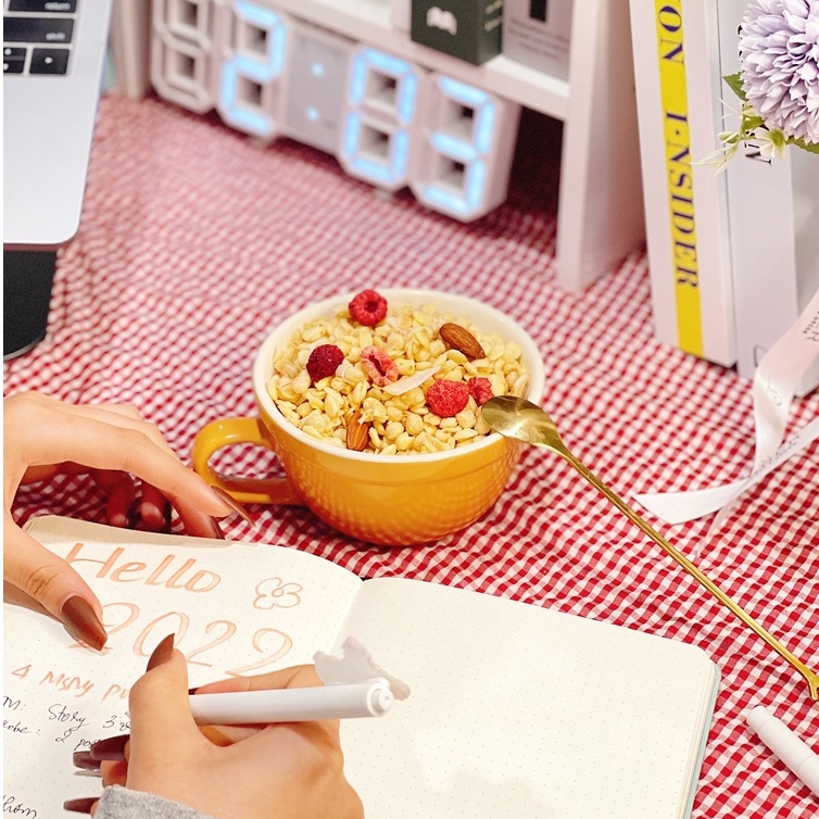 Ngũ cốc Ocak vị mâm xôi phô mai 400 gram dùng để ăn sáng và hỗ trợ giảm cân siêu hạt Ankobe