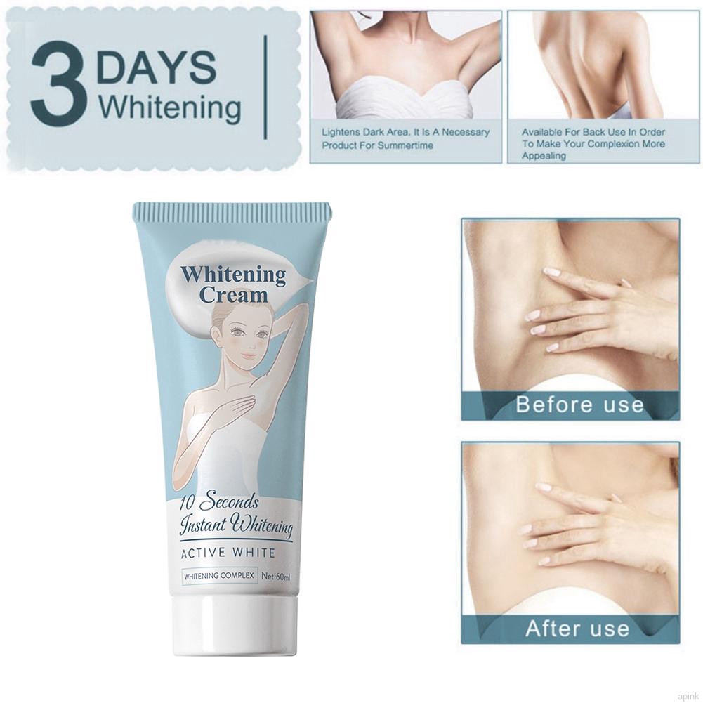 Kem Dưỡng Trắng Vùng Da Dưới Cánh Tay / Đầu Gối / Khuỷu Tay / Đầu Gối / Vùng Bikini 60ml