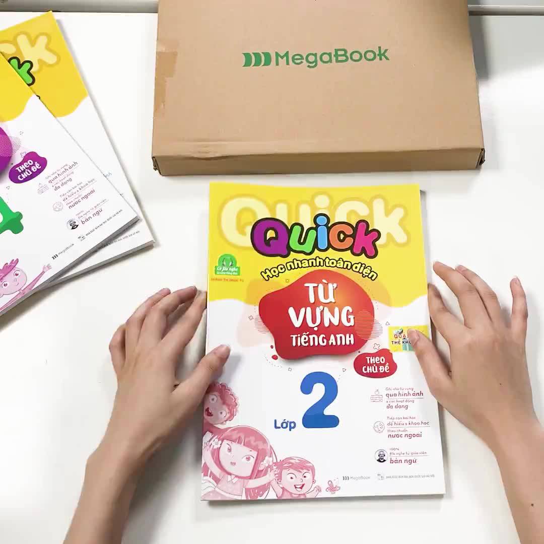 Sách Quick Quick học nhanh toàn diện từ vựng tiếng Anh theo chủ đề lớp 2 (Tái bản) | BigBuy360 - bigbuy360.vn