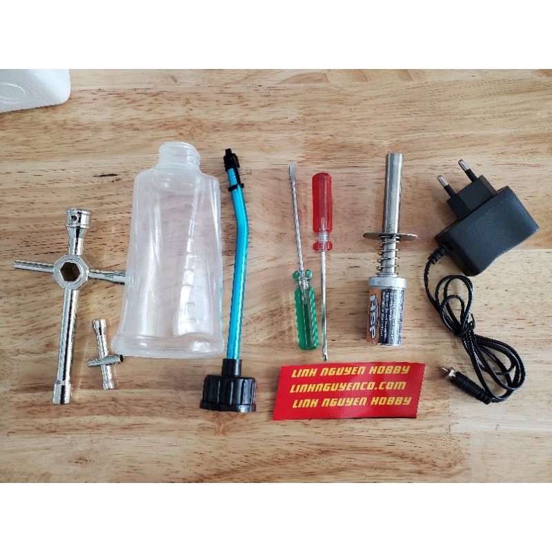 Bộ combo set tool mồi khởi động và chỉnh máy xe điều khiển chạy xăng nitro