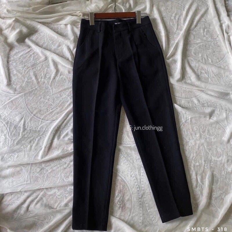 Quần Baggy Nữ Cạp Cao Hack Dáng Mặc Đi Làm Đi Học Chan House