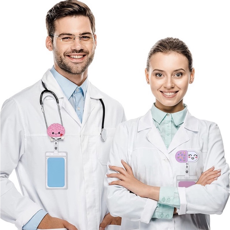 Kẹp bảng tên thêu nhân viên y tế bác sĩ