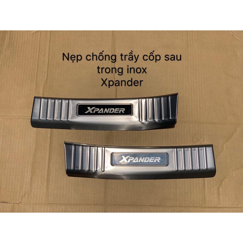 Chống trầy cốp trong ngoài Xpander 2019-2020 chất liệu inox