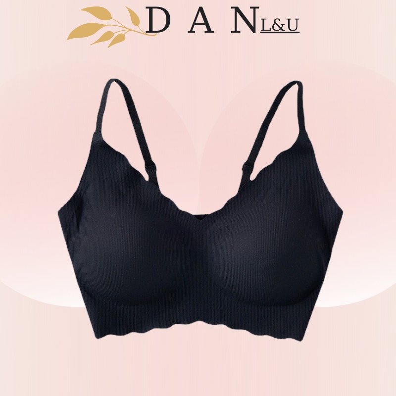 Áo Ngực Su 2 Dây Cài Sau Gân Tăm Chất Mát Lịm Quyến Rũ DAN L&amp;U 2035