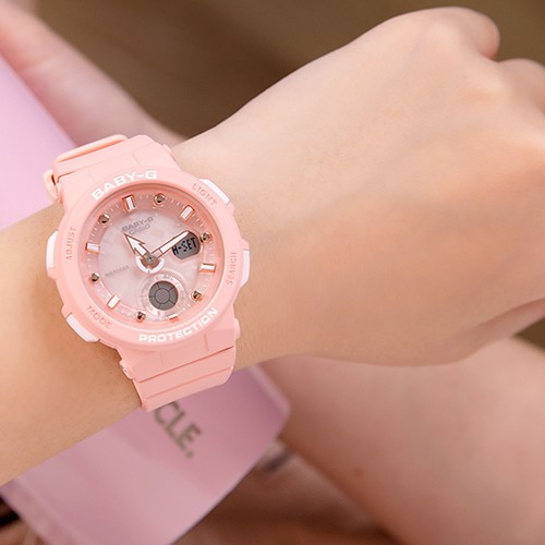 Đồng hồ nữ dây nhựa Casio Baby-G chính hãng Anh Khuê BGA-250-4ADR