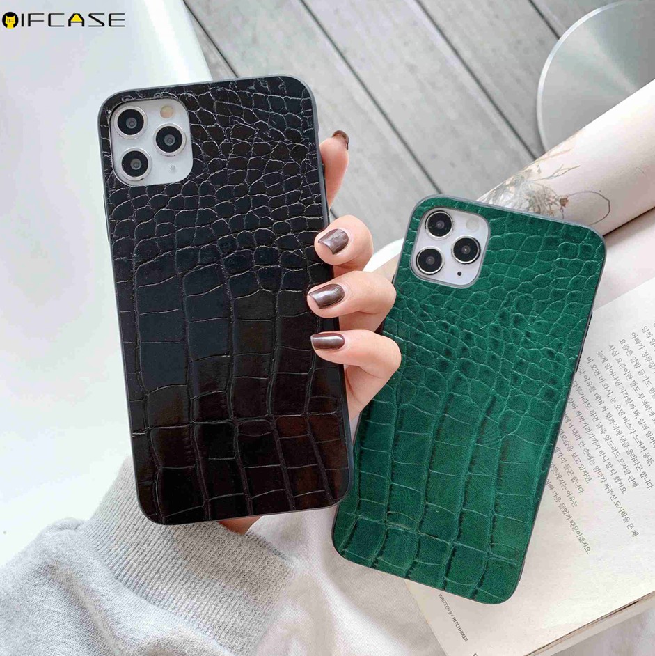 Samsung Galaxy A9 A8 A8+ A7 A6 A6+ A5 J8 J6 J6+ J4 J4+ Plus 2018 J7 Pro 2017 J2 Grand Prime A40 Note 10 Lite 9 Phone Case Crocodile Pattern Business Simple Leather Casing Case Cover